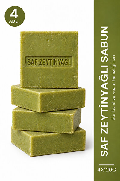 ŞİFAKÜR BİTKİSEL SAĞLIK ÜRÜNLERİ Olive Oil Soap 4-Pack 4 X 120 g Solid Olive ...