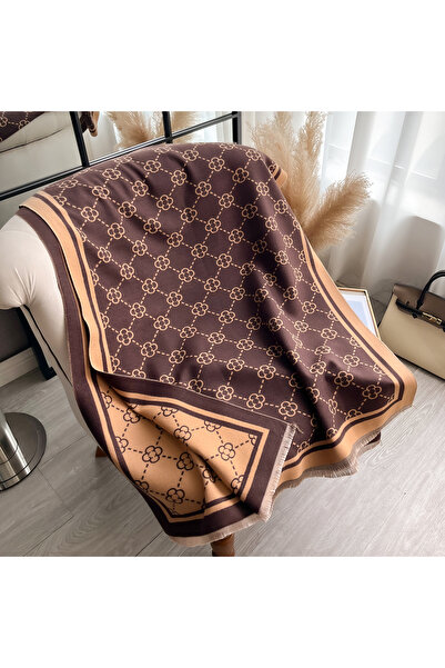 Choice Brown 2024 New Elegant Fashion Imitation Shawl Cashmere Jacquard Patte...