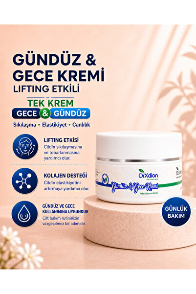 DrXdion Lifting Etkili Gündüz & Gece Kremi Yoğun Yaşlanma Karşıtı Kolajen, Hy...