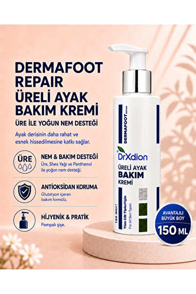 DrXdion Dermafoot Repair Üreli Ayak Bakım Kremi – Üre, Shea Yağı & Panthenol ...