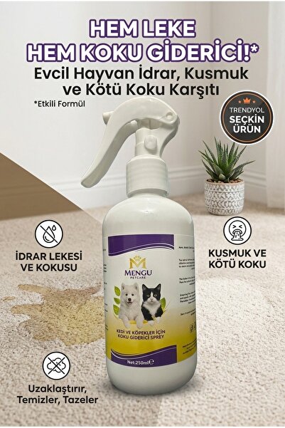 mengu petcare Kedi Kumu ve Tuvaleti Koku Giderici - Bebek Pudrası Kokulu İdra...