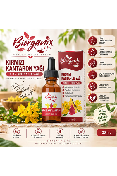 BiorganixLife Kırmızı Kantaron Yağı 20ML