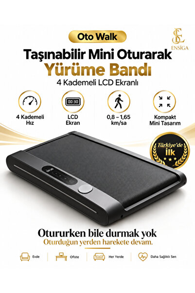 EN SİGA Oto Walk Oturarak Mini Yürüme Bandı Ayak ve Bacak Egzersiz Cihazı 4 K...