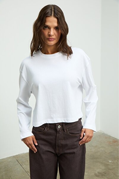 GRIMELANGE Roguebel Women's Soft Fabric 100% Cotton Regular Fit Long Sleeve W...