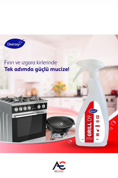 Diversey Suma Grill D9 Ağır Yağ Çözücü Fırın Temizleme Maddesi