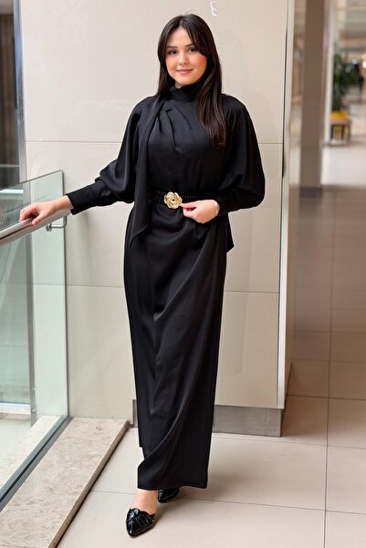 Missemramiss فستان حرير منتصف الليل