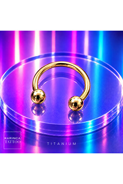 Karınca Piercing Gold Titanyum Piercing Halka Tragus Helix Conch Rook Smiley ...