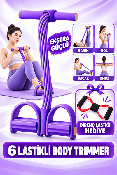 HerŞey Marketing Pedallı Spor Aleti Kondisyon Aleti 6 Lastikli Body Trimmer E...