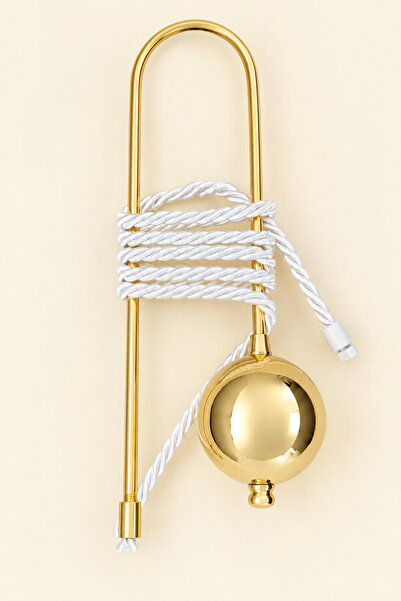 VİZYONN HOME VİZYON HOME Lüks Fon Perde Bağı Dekoratif Perde Toplama Bağı Sarkıtlı Halat Perde Aksesuarı Gold 1 adet