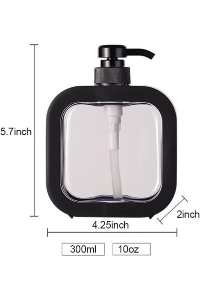 Choice Plastic 1 piece black 300ml 1 PC 300ml/500ml Bathroom Soap Dispenser R...