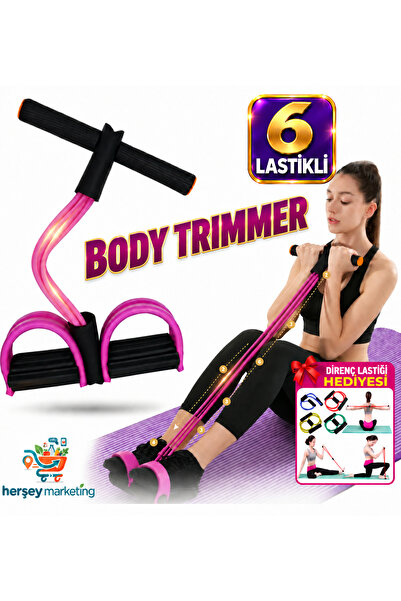 HerŞey Marketing Body Trimmer Egzersiz Aleti El Ayak Egzersiz 6'II Direnç Las...