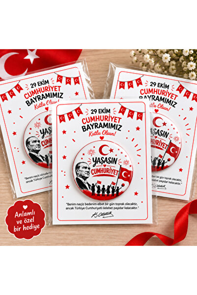 29 Ekim Cumhuriyet Bayramı Rozeti ( 10 ADET)