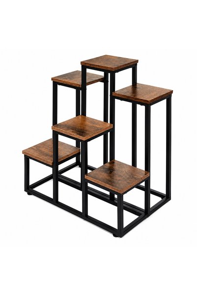Gardlov Suporturi pentru flori si plante, Stil loft, 6 niveluri, Cadru metali...