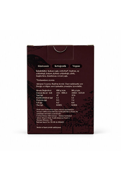 Era Gurme Roche Çikolata - Vegan, Glutensiz, Ketojenik - 80g