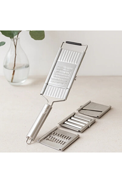 SS HOME CONCEPT 3-in-1 Metal Grater Set (Grater, Peeler, Slicer)