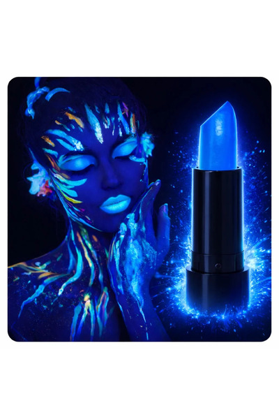 SS HOME CONCEPT Uv Neon Blue Lipstick – Glow in the Dark Makeup Paint