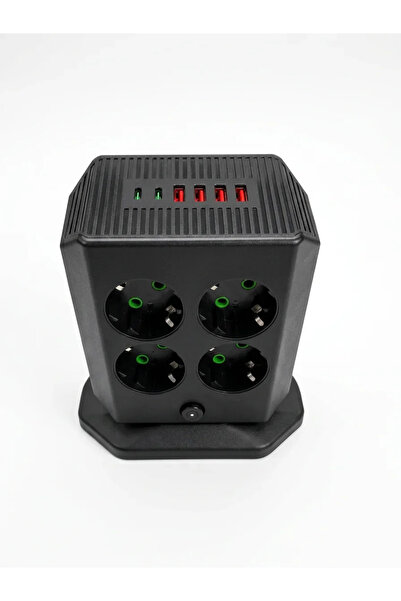 SS HOME CONCEPT 8-Outlet Multi-Plug Socket