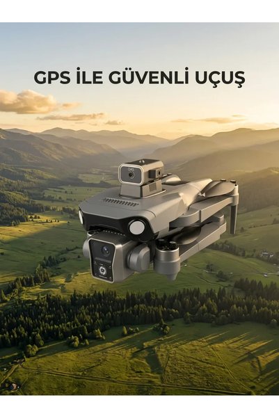 SS HOME CONCEPT Ekranlı Kumandalı GPS Drone Çift Kameralı Katlanabilir Hava Aracı