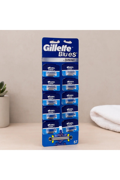 SS HOME CONCEPT 3-Blade Razor with Handle - 10-Color Card Pack