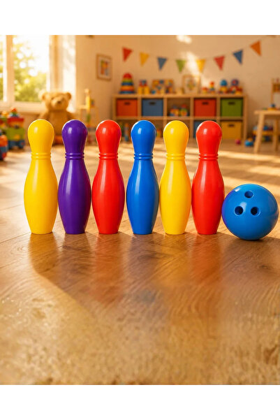 SS HOME CONCEPT Colorful Bowling Set Children's Activity Game Motor Skills De...