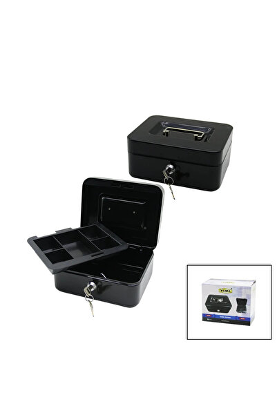 SS HOME CONCEPT Small Metal Money-Value Item Box with Key - 2 Layers=Single+6...