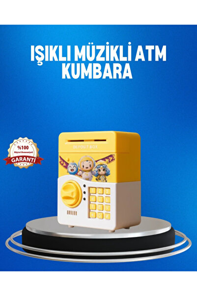 SS HOME CONCEPT Yellow Electronic Password Money Saving Box Piggy Bank for Kids