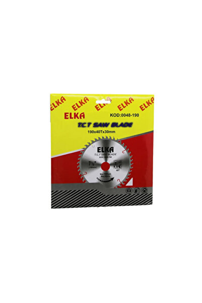 SS HOME CONCEPT Elka 0048-190 190 X 40T X 30MM Ağaç Sunta Kesici Disk