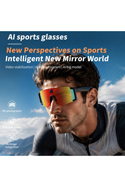 LOKMAT AI Smart Glasses with Camera 8MP, 4K Video, HD Camera Glasses for Men ...