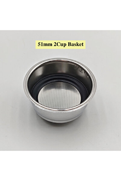 Choice1 51mm 2cup basket 51mm Triple-Ear Coffee Machine Portafilter Basket Co...