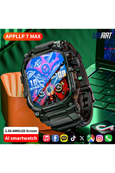 LOKMAT 4g Lte Smart Watches Sim Card Heart Rate Sleep Monitoring Full Touch S...