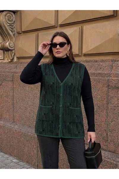 onno style women سترة تريكو كلاسيكية منسوجة من الفولاذ بنمط مميز