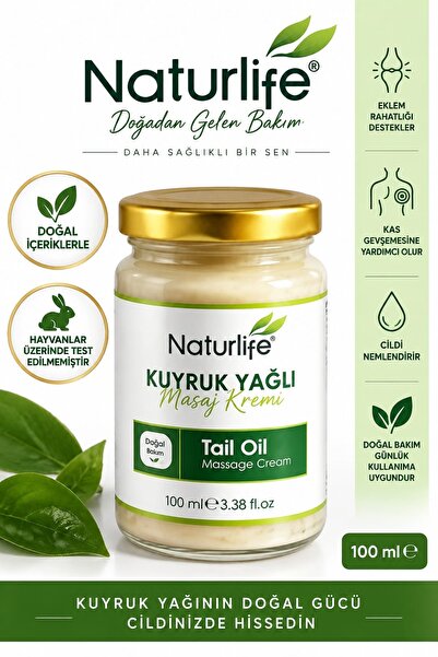 Naturlife Kuyruk Yağlı Çiçek Kokulu Masaj Kremi