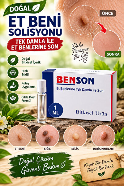 ASAF DOĞAL ÜRÜNLER Benson Et Beni Çözücü Solüsyon 1 ml Bitkisel Et Beni Solüs...