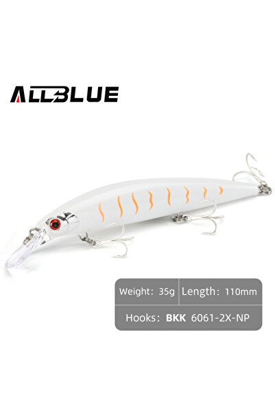 Choice 110MM Color E ALLBLUE Heavy Weight Minnow 90mm/110mm Sinking Jerkbait ...