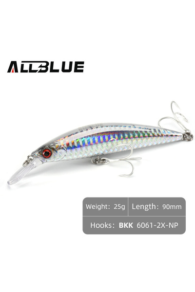 Choice 90MM Color I ALLBLUE Heavy Weight Minnow 90mm/110mm Sinking Jerkbait L...