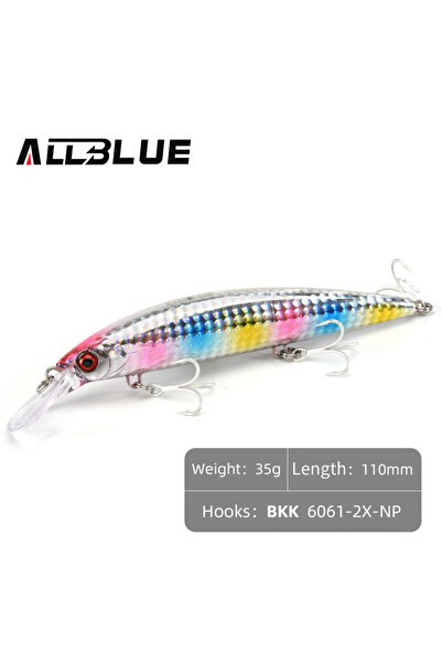 Choice 110MM Color C ALLBLUE Heavy Weight Minnow 90mm/110mm Sinking Jerkbait ...