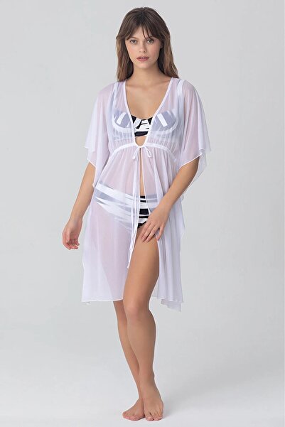 Kom Wiona Tie-Up Short Dress White