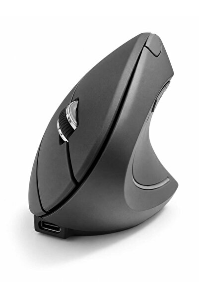 Cloody Şarjlı Gri Dikey Ergonomik Kablosuz Mouse Fare Wireless 2000 Dpı 6