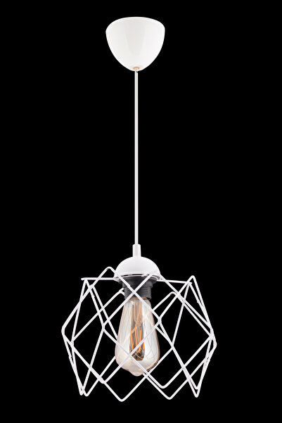 Trend Kitchen Modern Elegante Tekli Beyaz Salon Mutfak Oda Hol Avize (CAMSIZ)