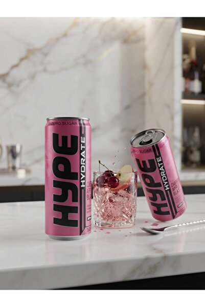 Hype Sport Hip Hydration Electrolyte .Vitamin. Caffeine-Free, Cherry with App...