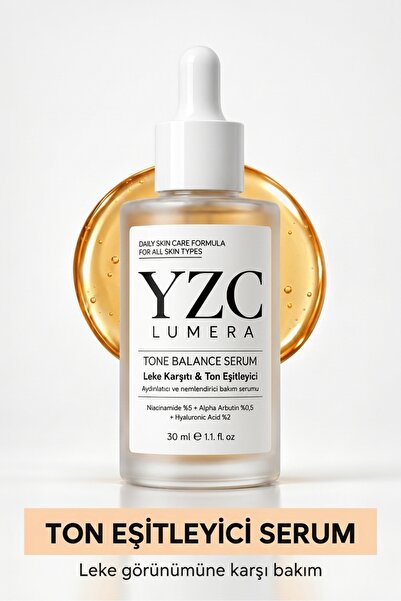 YZC Leke Karşıtı Ton Eşitleyici Nemlendirici Serum Niacinamide %5 Arbutin %0,...