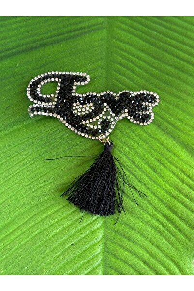 Gönülden Tasarım 9X4 cm Iron-On Tassel Embellished Lettering Emblem