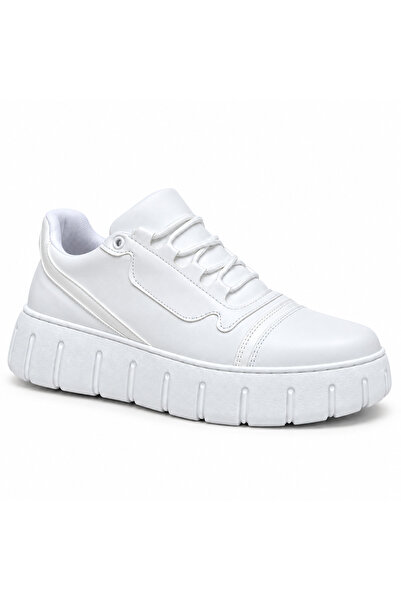 BESKAR Ba0666 White Men's Shoes - Full White Sole and Upper, Comfortable Walk...