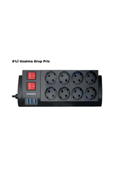 SS HOME CONCEPT 8-Outlet Power Socket