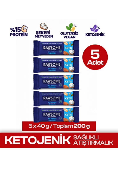 Rawsome Ketojenik Protein Bar 40g X 5 Adet