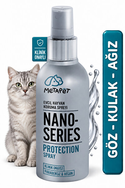 Metapet Kedi Göz Kulak Ağız Temizleme Solüsyonu, Kediler için Nano Hijyen ve ...