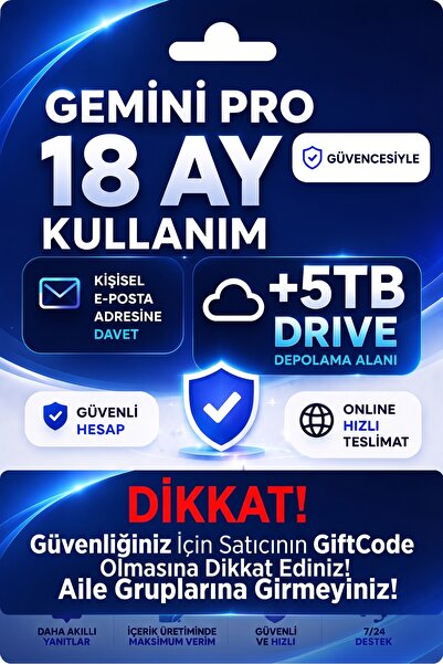 Genel Markalar Gemini Pro 18 - Ay Kişisel Mail'e Davet