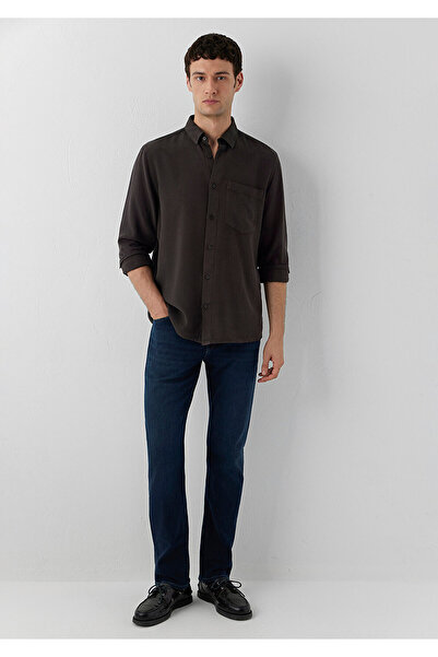 Mavi (Tencel™) Lyocell Kahverengi Gömlek Regular Fit / Normal Kesim 0212064-7...