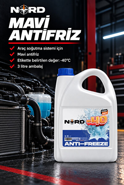 Mavi Antifriz -40°C 3 L