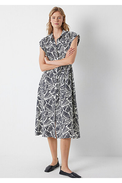 Mavi Printed Black Buttoned Dress 1310673-84587
